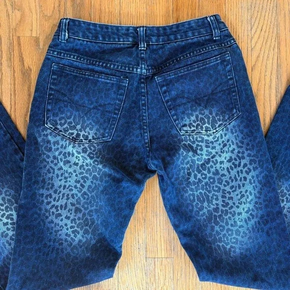 2000s Animal Print Boot Cute Jeans - Picture 4 of 6